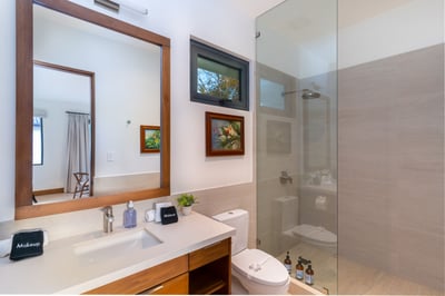 #7.  Enjoy the Comfort and Privacy of Your Ensuite Bathroom and all the bathroom essentials.