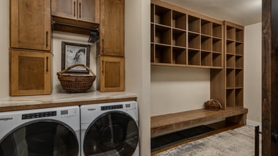 Laundry area on main level