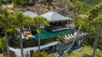 Aerial Views: Drone captures of the property. 
