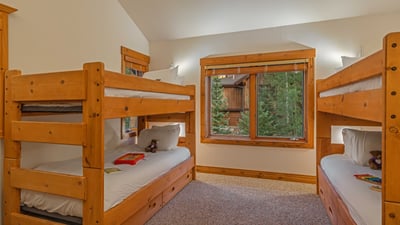 Bedroom 2, Upper Level - Bunkroom with 2 twin bunks on upper level, shared hall bath