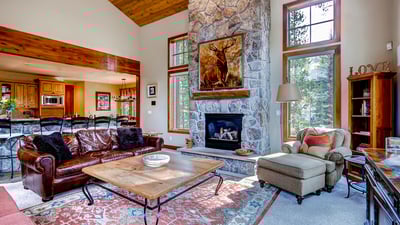 Great room fireplace