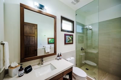 #7.  Enjoy the Comfort and Privacy of Your Ensuite Bathroom and all the bathroom essentials.