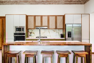 Start your day right at this stylish breakfast bar.