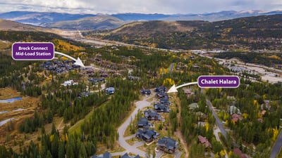Chalet Halara and Breck Connect Gondola Mid-Station