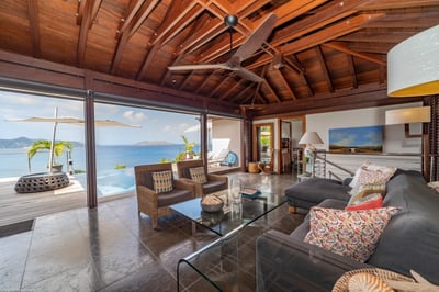 Living Area: HD-TV with Satellite Channel, DVD player, Bluetooth speaker, ceiling fan. 