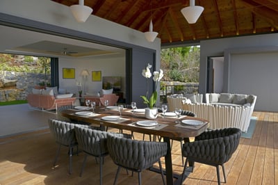 Dining Area & Kitchen: Ceiling fan, refrigerator with ice maker, freezer, dishwasher, oven, microwav