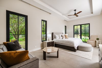 Beige Primary Suite 1 (Main House): King Bed, Sofa Bed