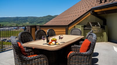 Enjoy al fresco meals on the large deck