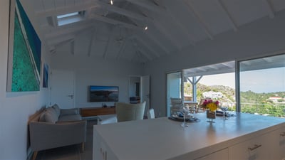Living Area & Kitchen