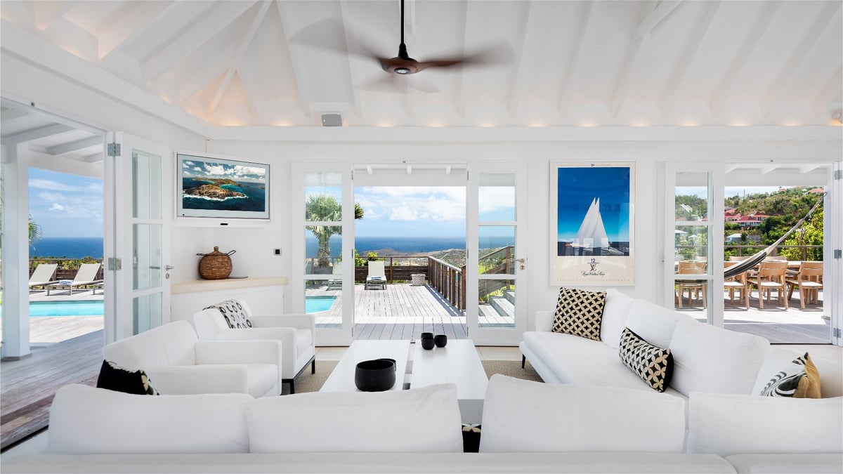 Living Area: Ceiling fans, HD-TV, Dish network, Canal Satellite and DVD player. Ocean view.  - Image 40