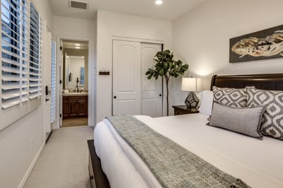 Guest Bedroom 6- Attached casita with king bed and en suite bath