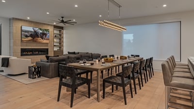 Dining area on main level seats 12