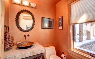 Powder bath on main level