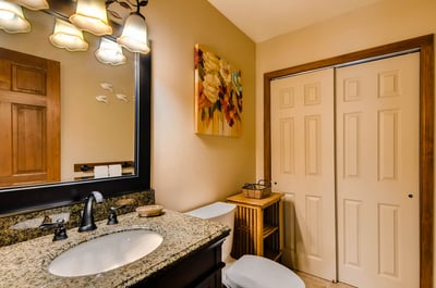 Ravens Bungalow powder bath on main level
