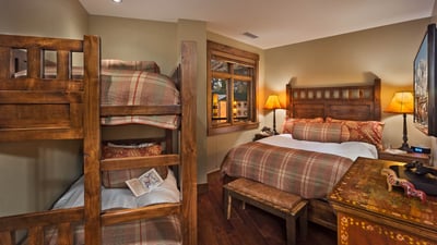 Queen and bunk bedroom