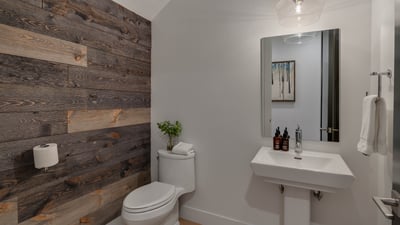 Powder bathroom on main level