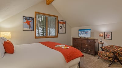 King suite on upper level