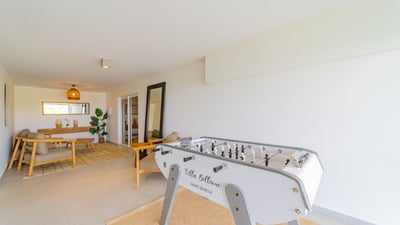 Fitness Area: On the lower level, Fully equipped and air-conditioned fitness room.