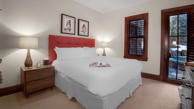 King suite on lower level