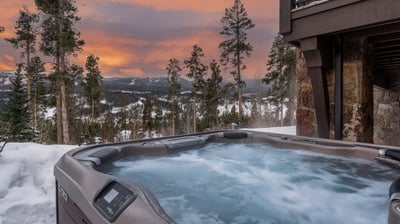 Hot tub with views
