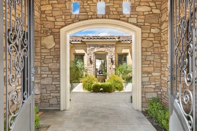 Private courtyard entrance