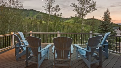 Deck in summer