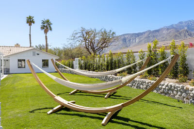 Take a great afternoon nap in the tranquil Hammock Garden off to the side of the house