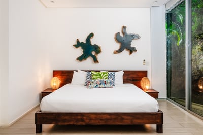 #3. Downstairs suite, closest to the pool.