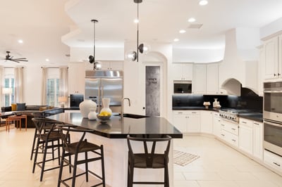 Gourmet kitchen with top of the line appliances