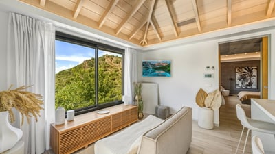 Living Area: Lounge area opening onto the terrace. Air-conditioning, HD-TV, Apple TV, Bose sound sys