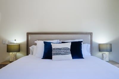 Blue Primary Suite 2 (Main House): King Bed, Sofa Bed