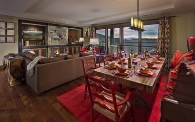 Great room with fireplace