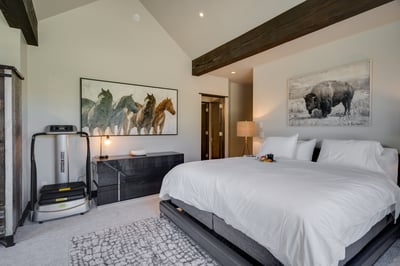 King suite on upper level
