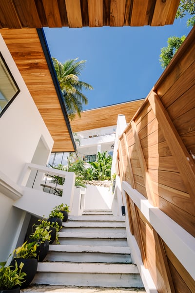 Stairway Down to the Second Mini Villa