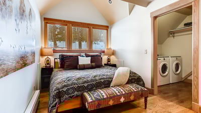 King bed in apartment