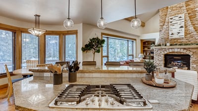 Kitchen opens to great room