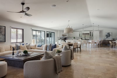 Large great room perfect for gathering with your friends & family.