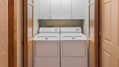 Laundry room on main level