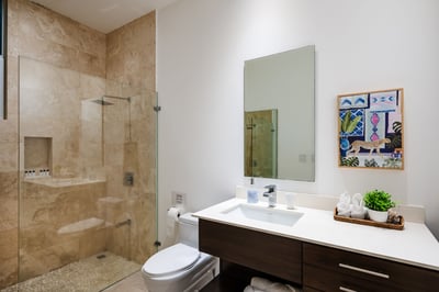 #3. Enjoy the comfort and privacy of your ensuite bathroom with all bathroom essentials.