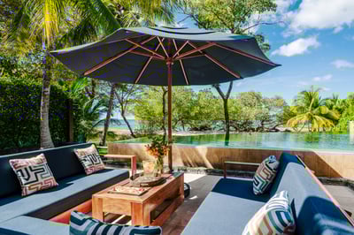 Play cards while the kids have a blast in the pool and the teens hang out in the jacuzzi.