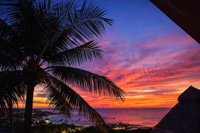 Sunset view from Casa Monacita