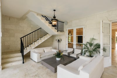 9BDR ocean view villa with full staff, golf carts, movie theater and gym
