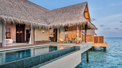 JOALI Maldives,Luxury Sunset Water Villa with Pool