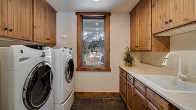 Laundry room on main level