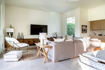 Comfortable large sectional to cozy up with family and friends