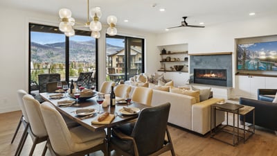 Dining room with great views and open to great room