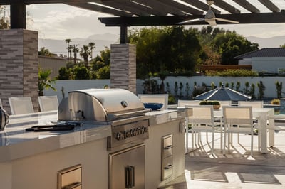 Fully equipped BBQ area with tons of seating