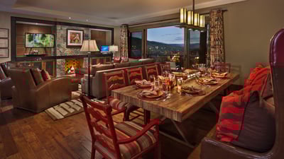Dining area with seating for 10