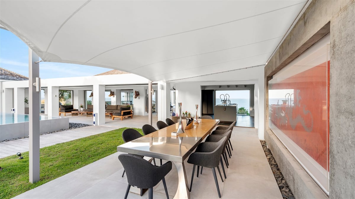 Dining Areas: Indoor dining area, and outdoors dining areas with tables for 10 guests. One is locate - Image 31