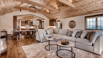 Great room open to dining